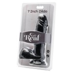 GET REAL - DILDO 18 CM MUSTA PALLOILLA
